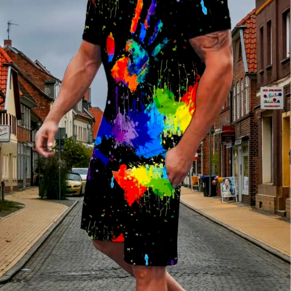 Men graffiti short